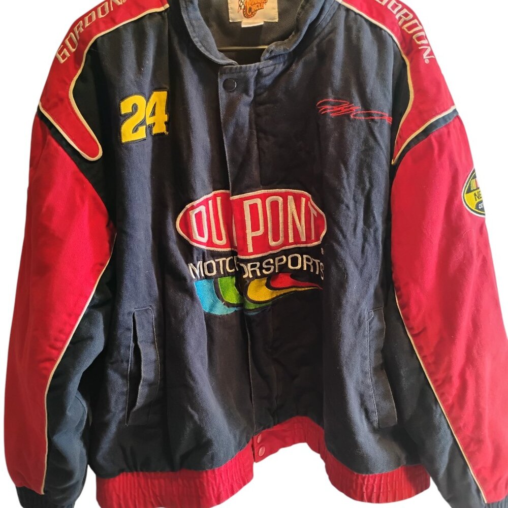 Jeff Gordon #24 DuPont Racing Jacket XL Red Blue Winner’s Circle NASCAR